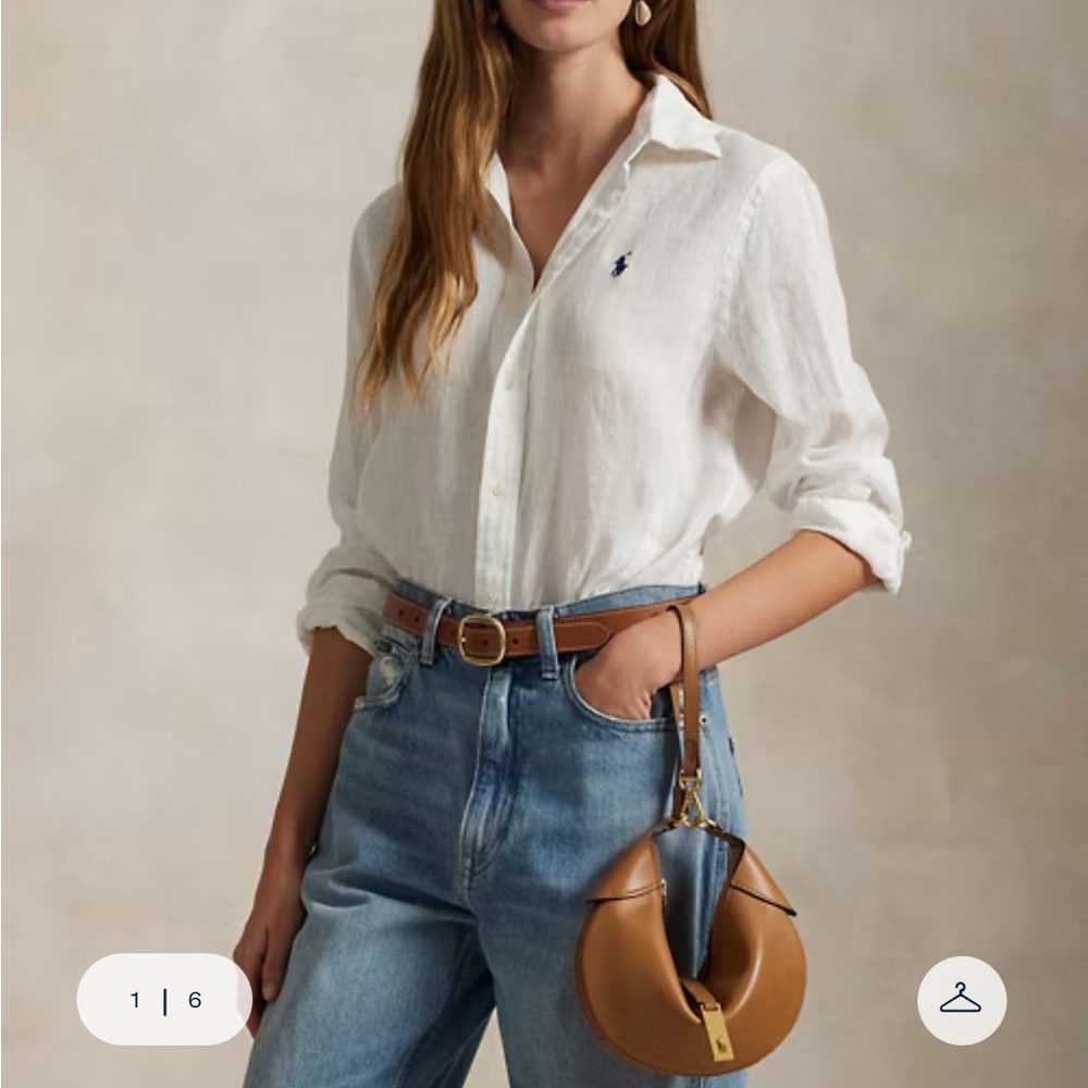Polo Ralph Lauren White Button-Down Shirt